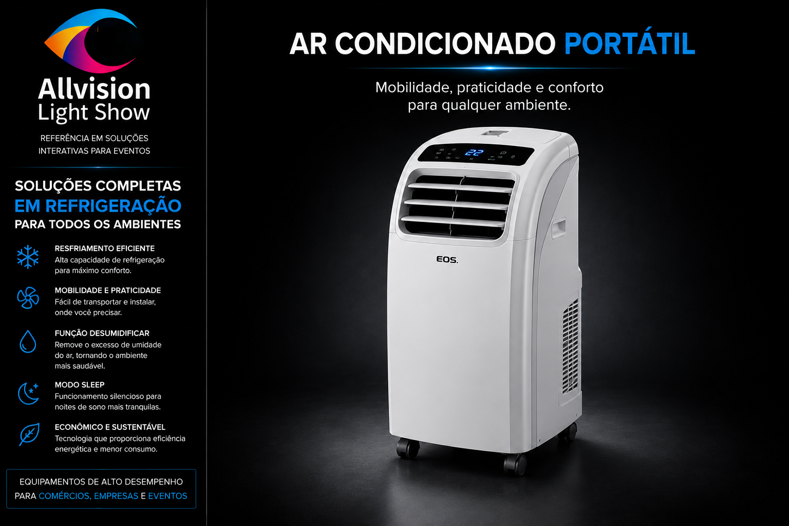 Aluguel de Soluções de Climatização para Eventos: Split, Piso Teto, Portátil e Cortina de Ar no Nordeste