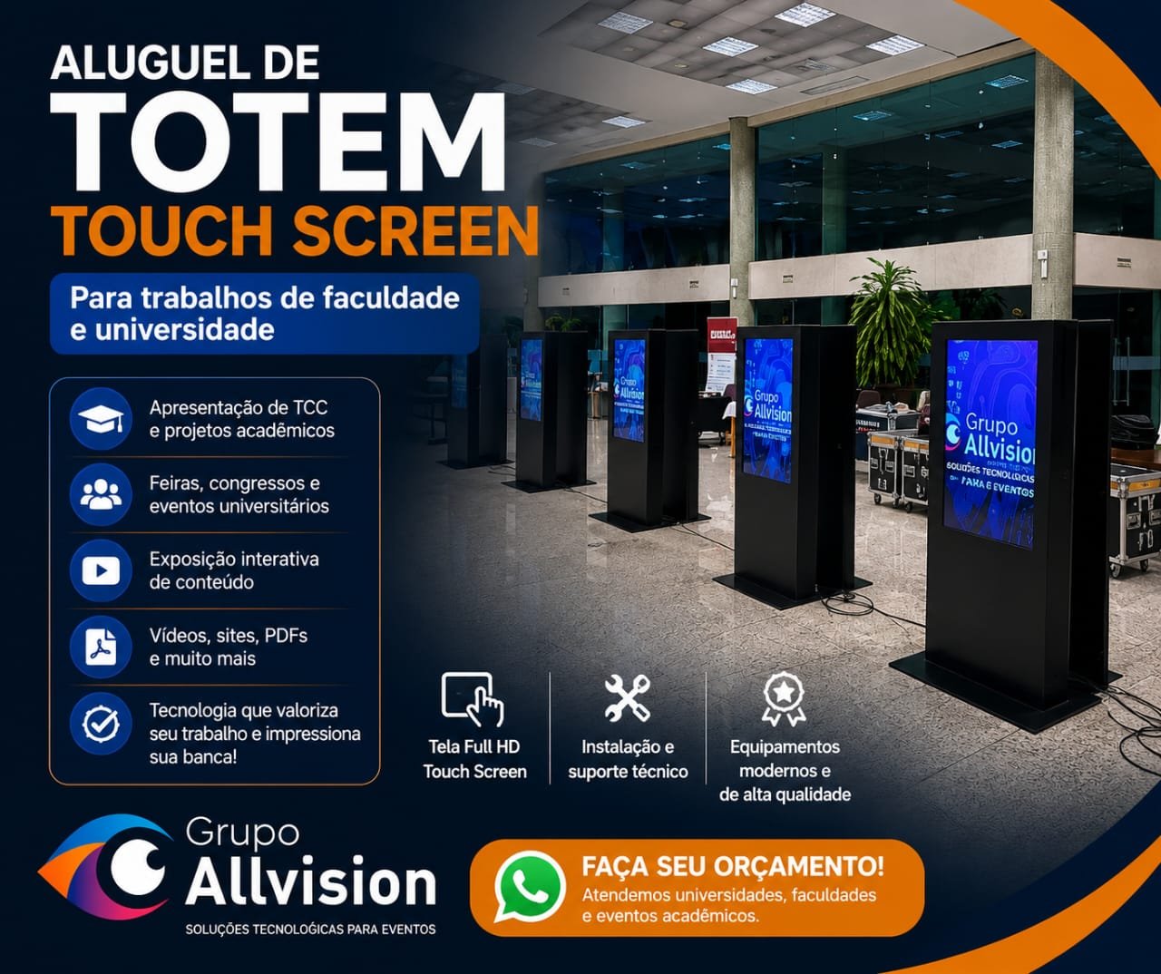 Aluguel de Painel de LED Flexível, Holograma 3D, Projetor e Óculos VR para CONNEPI e ENEXTIF em Fortaleza – CE