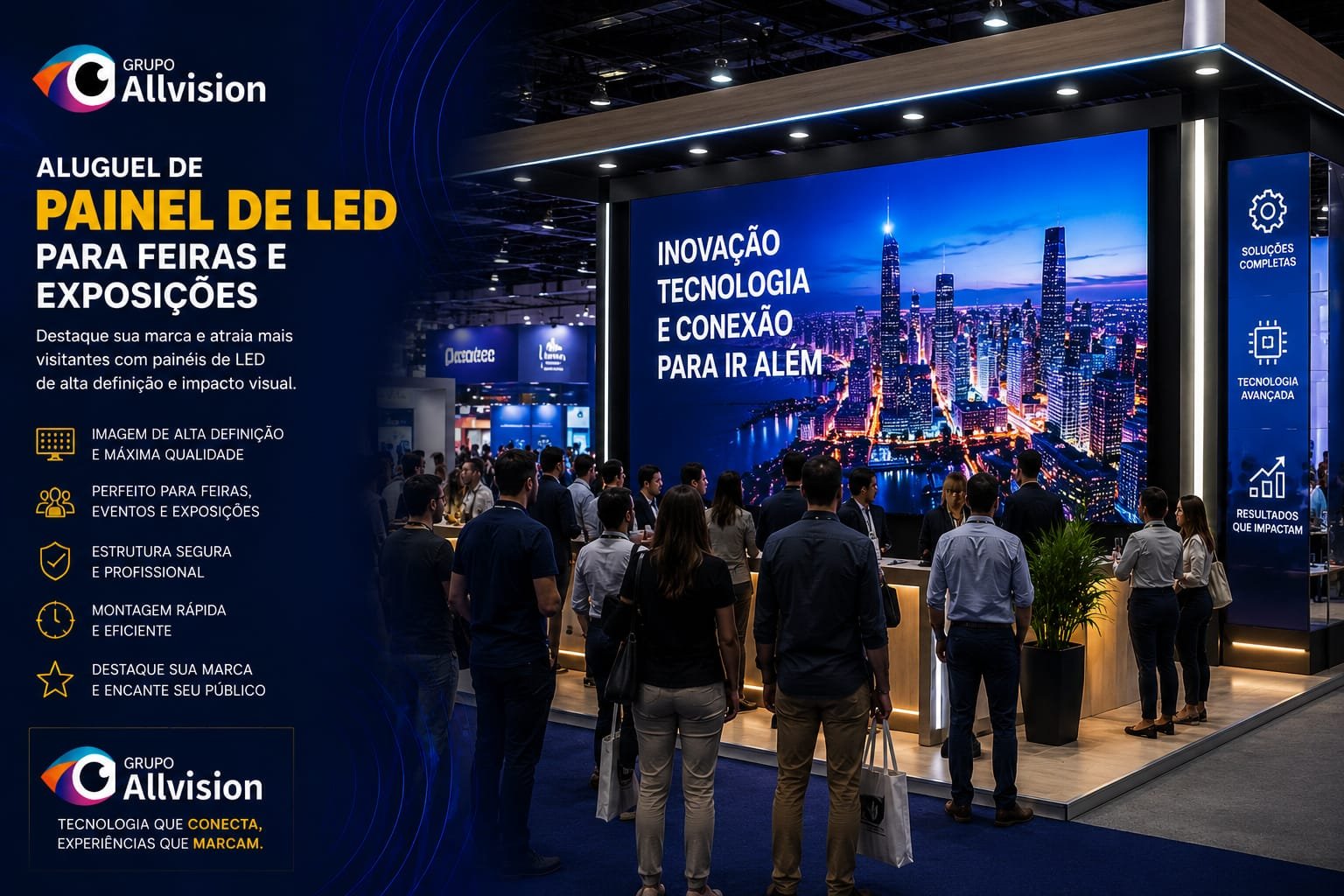 ALUGUEL DE TVs DE GRANDE FORMATO, PROJETORES, SOM E PAINÉIS DE LED EM TODO O NORDESTE!